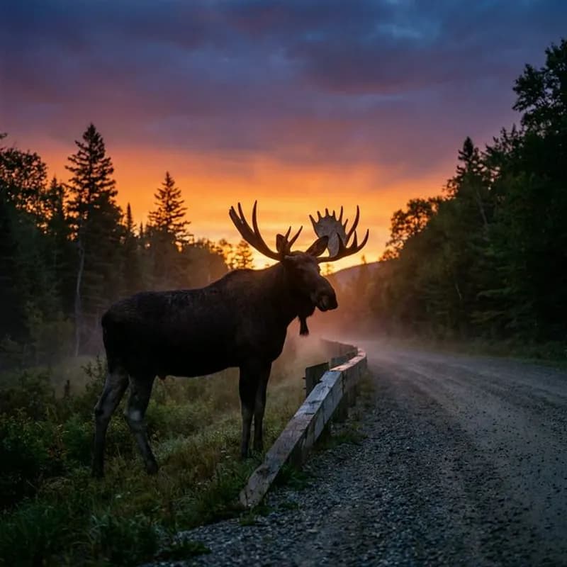 Evening Moose Tours in the Pemigewasset Valley